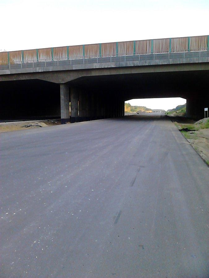 Dojechałam do wiaduktu nad A1