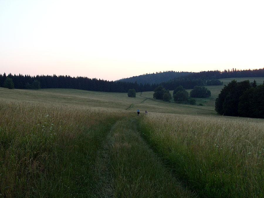 Przełęcz Gierałtowska i pozostawiony fotoreporter w trawie wysokiej na pożarcie karaluchom i innym tego rodzaju wygłodniałym stworzeniom ;))