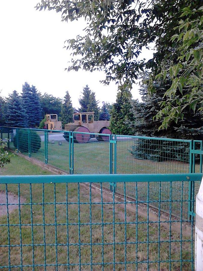 Stare maszyny drogowe. Punkt muzealny