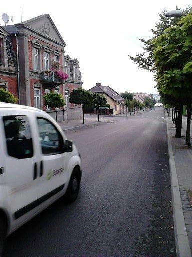 Tu musiałam wyhamować i skręcić w lewo do Ciechocinka