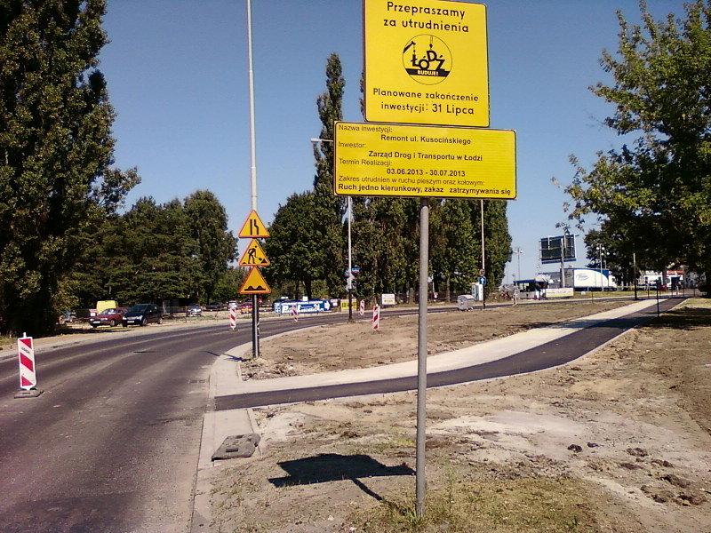 Remont na Kusocińskiego