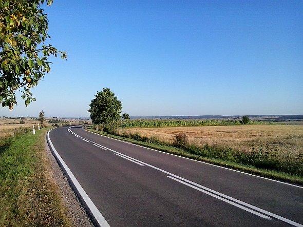 Widok z drogi 842 w stronę Krasnegostawu