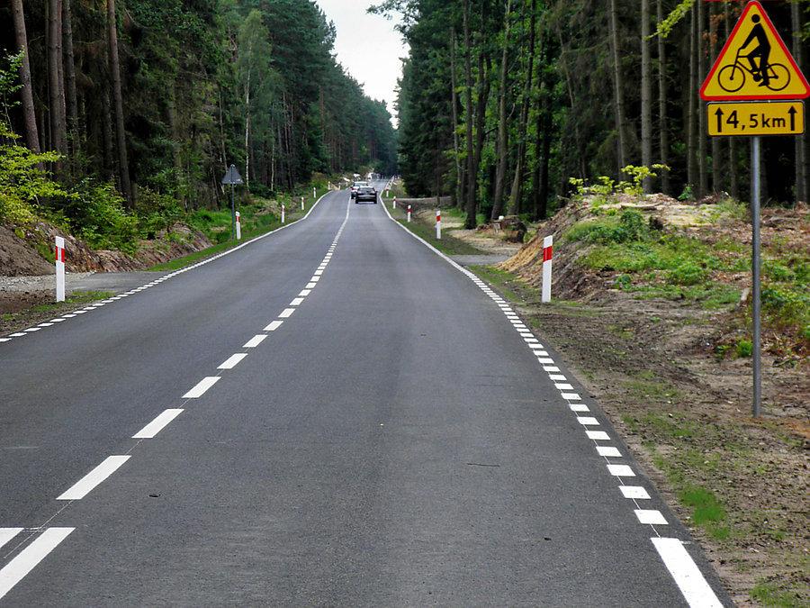 Droga Dobieszczyn - Nowe Warpno w pełnej krasie - 4 sierpnia 13 r