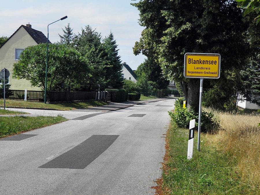 Przygraniczna miejscowość Blankensee w pobliżu naszego Buku