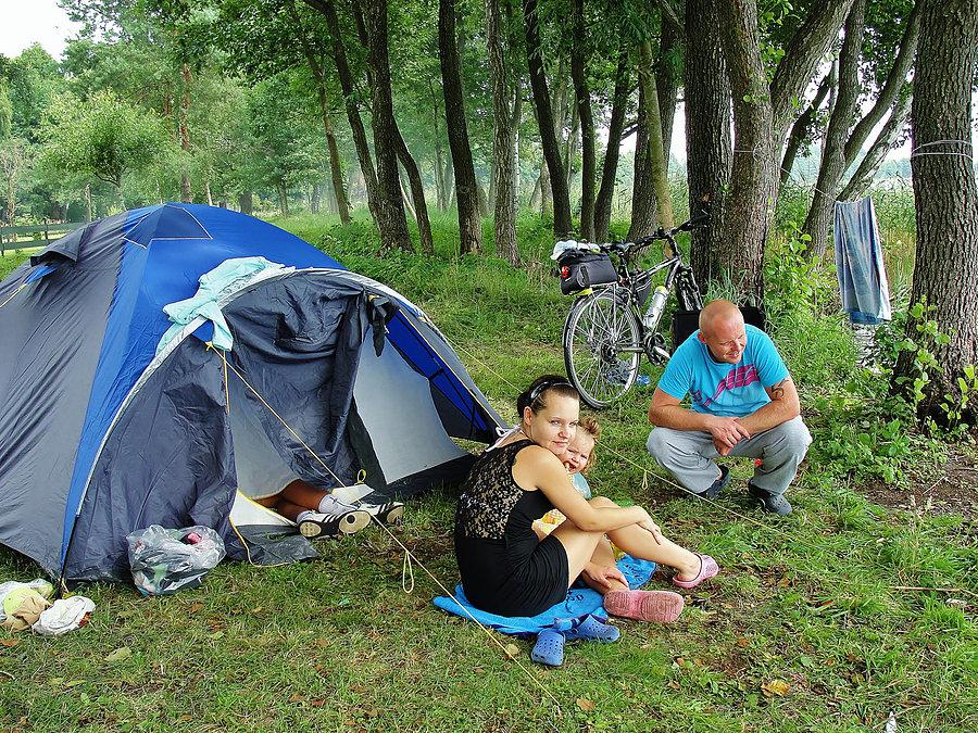 Dojechałem nad jezioro w Szteklinie. Rodzinka:)