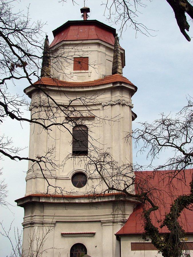 Wieża kościoła p.w. Marii Magdaleny w Krzydłowicach