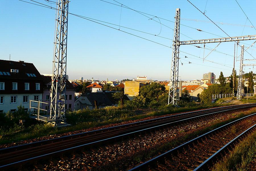 Bratislava - widok z pociągu