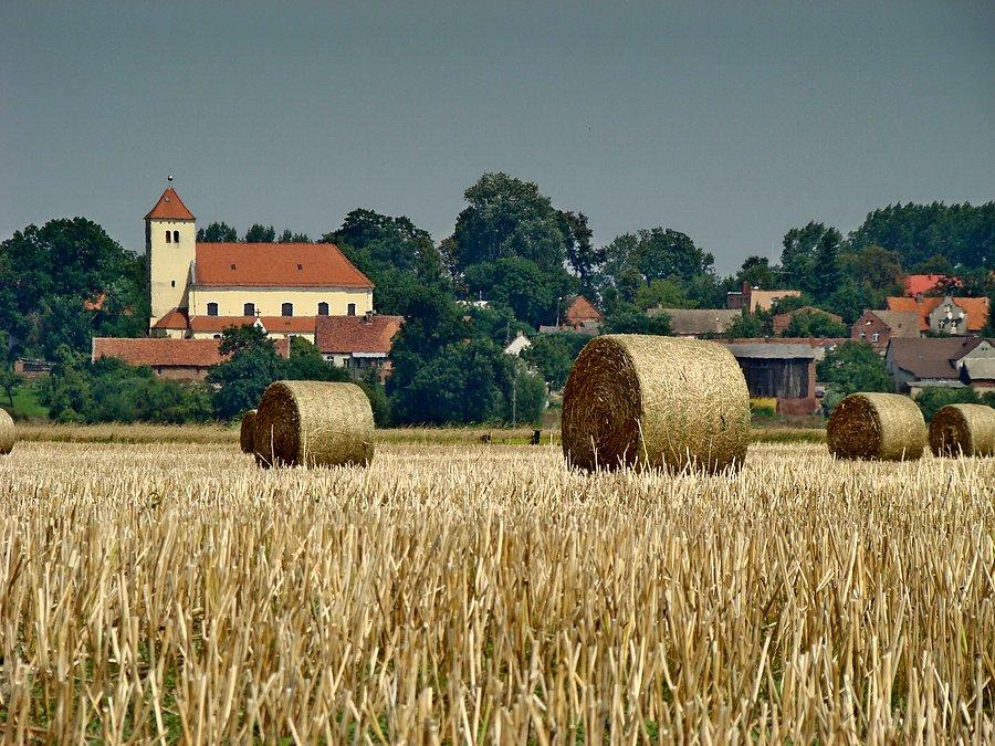 Kościół w Kotli. Widok od strony Kozich Dołów