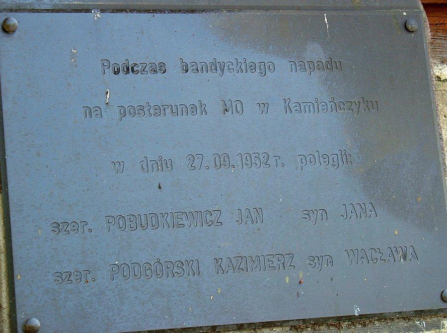 Kamieńczyk - obrońcy posterunku MO