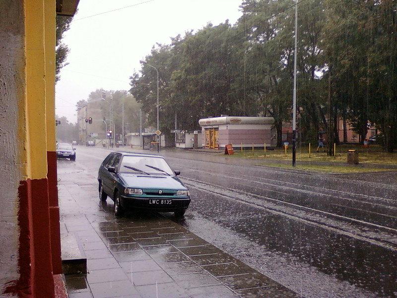 Ulewa na Pomorskiej