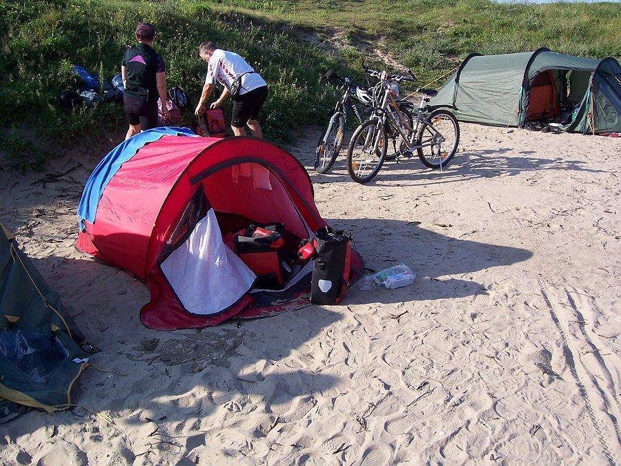 Camping na plaży