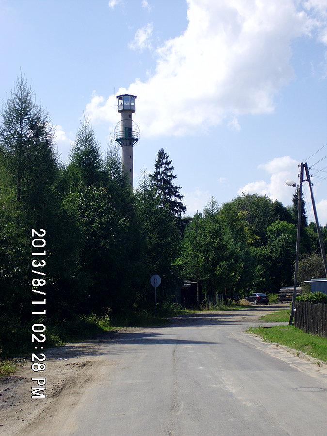 Koszęcin - na końcu ulicy ks Gąski znajduje się wieża obserwacyjna