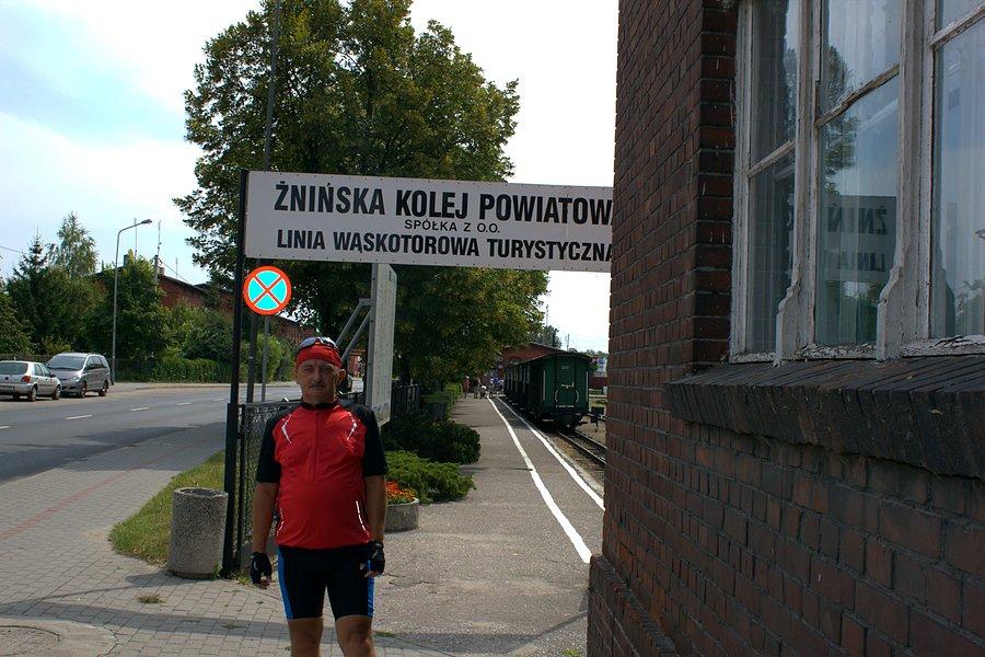 Miejsce startu czerwonego szlaku. Siedziba Żnińskiej Kolei Powiatowej
