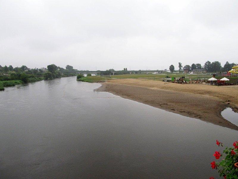 Uniejów - plaża nad Wartą