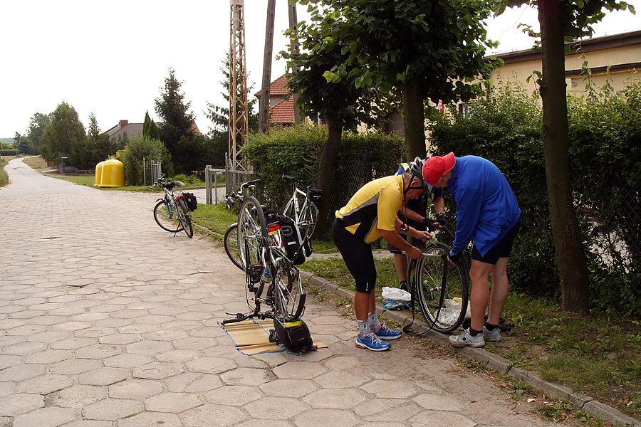 Pierwsza awaria roweru Marka- Gniszewo