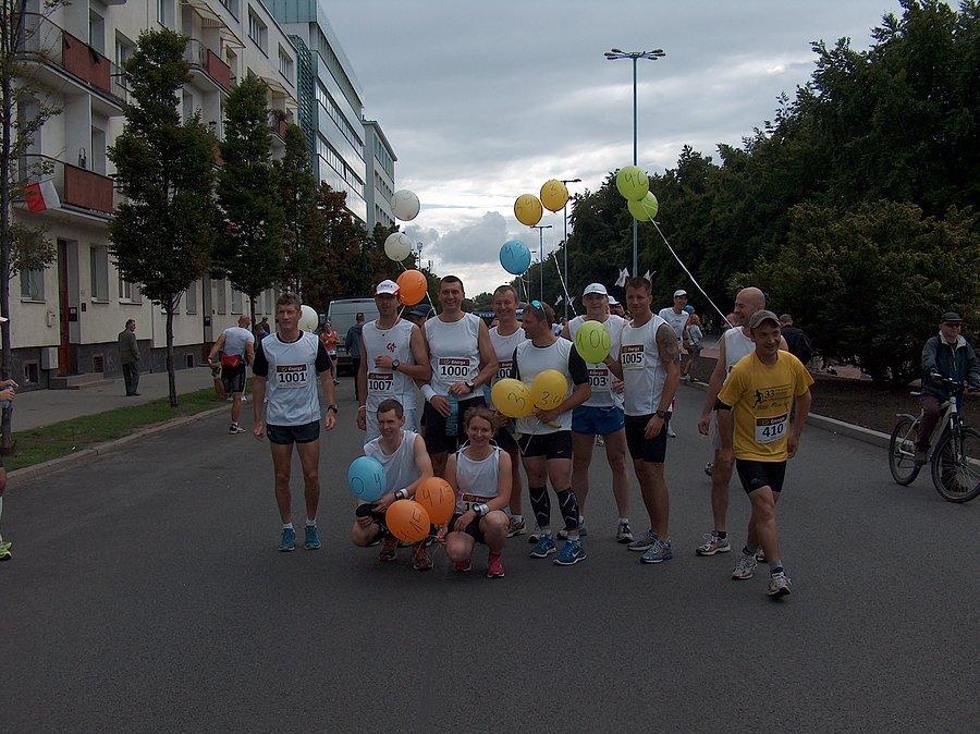 Grupa pacemakerów na Maratonie Solidarności 2013