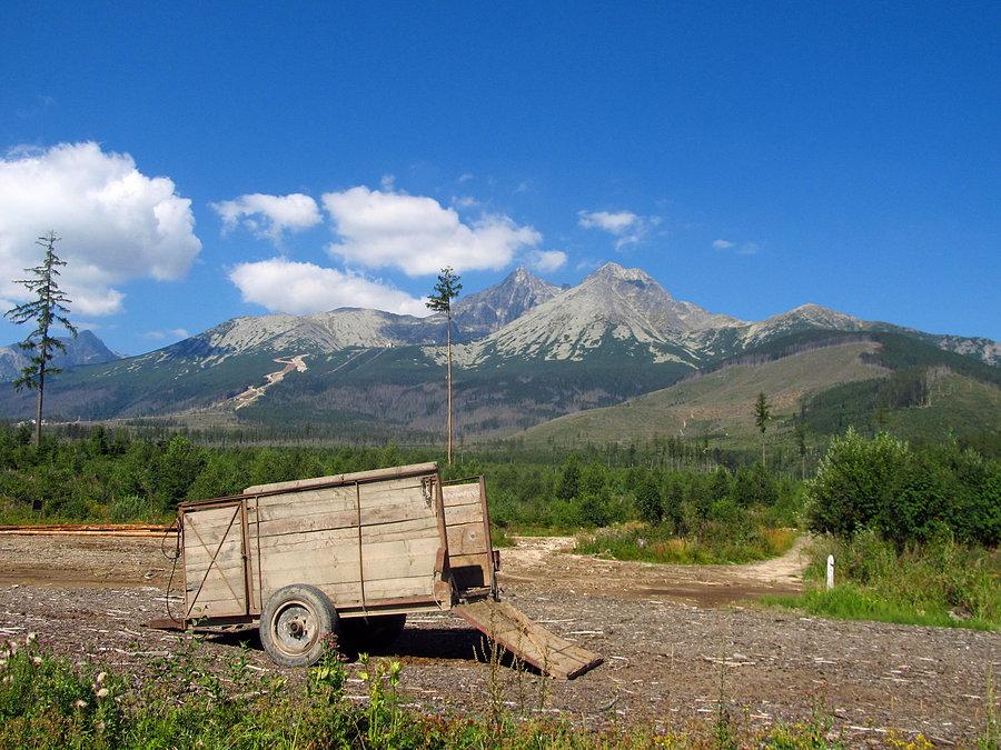Wysokie Tatry po prawej