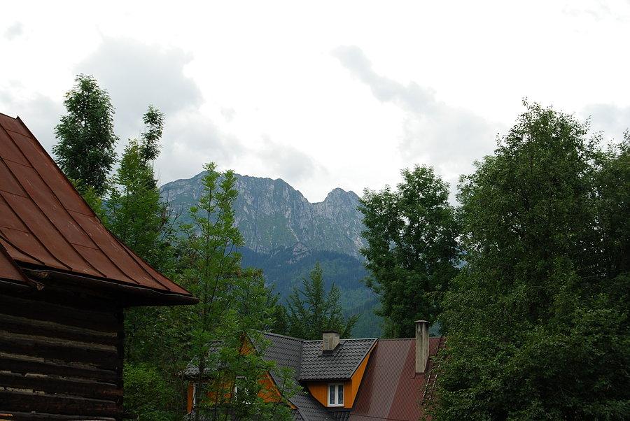 Widok sprzed miejsca noclegowego