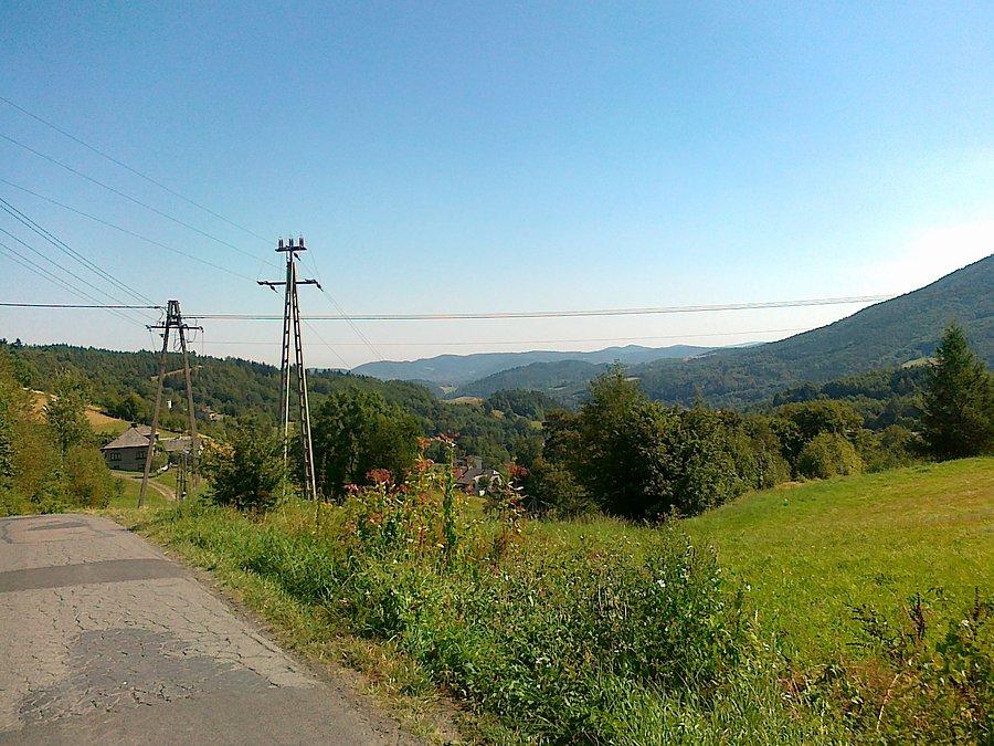 Widok z Przełęczy Targanickiej