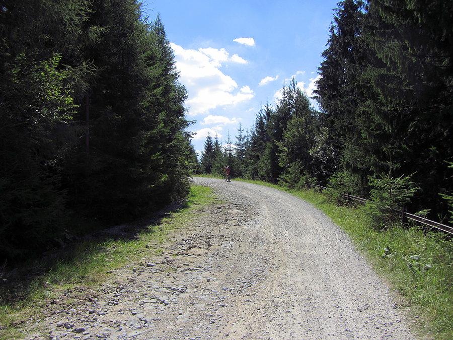 Podjazd w jego dolnej części