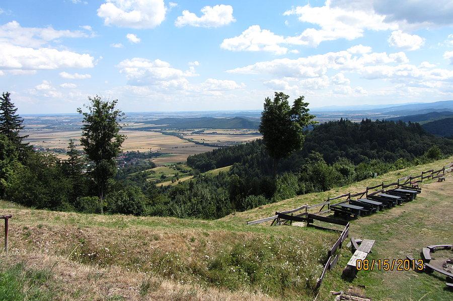 Widok spod twierdzy w Srebrnej Górze