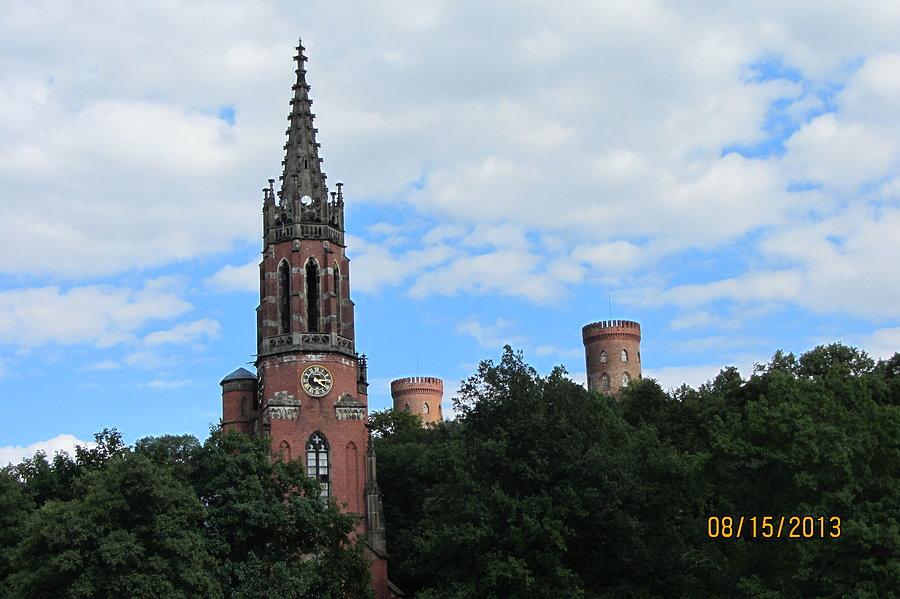 Widok na klasztor i zamek