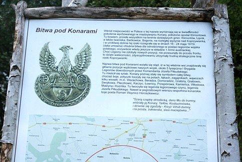 Tablica "Bitwa pod Konarami"