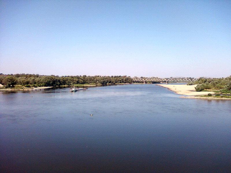 Widok z mostu w Górze Kalwarii