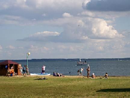 Plaża miejska nad NIegocinem