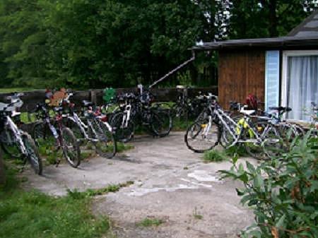 Część z "wierzchowców", którymi dojechali zlotowicze