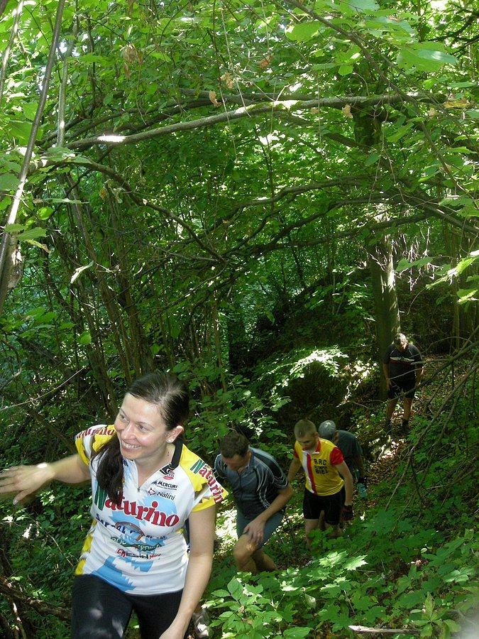 Jurajska Zlotówka 2013 - singielkiem nad komin Jaskini Ludwinowskiej