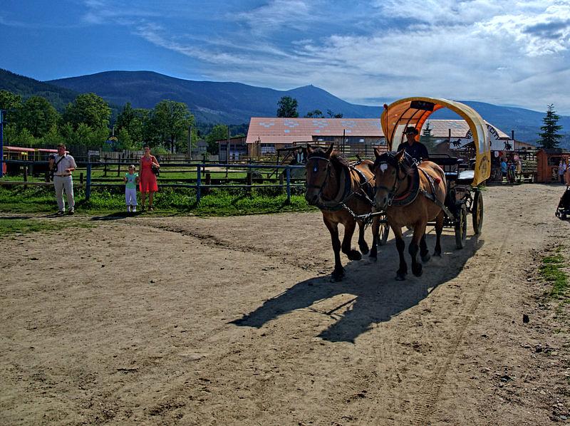 Westernowe miasteczko w pobliżu Karpacza