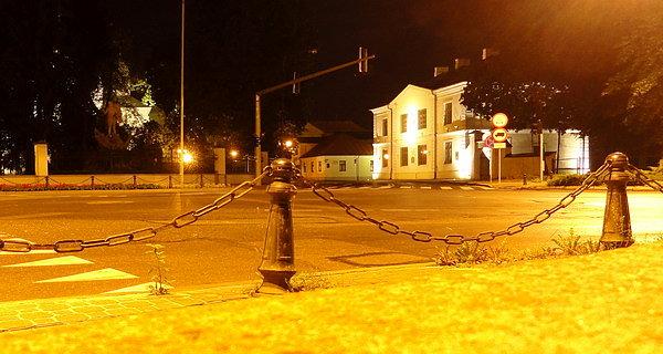 Biała Podlaska. Skrzyżowanie ulic Zamkowej z Warszawską