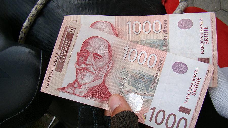 Serbskie pieniądze, teraz płacimy tysiącami :)