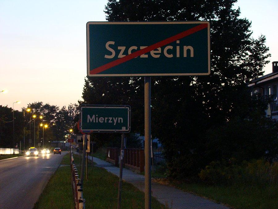 Znowu dotarlismy do końca Szczecina tym razem kierunek na Lubieszyn