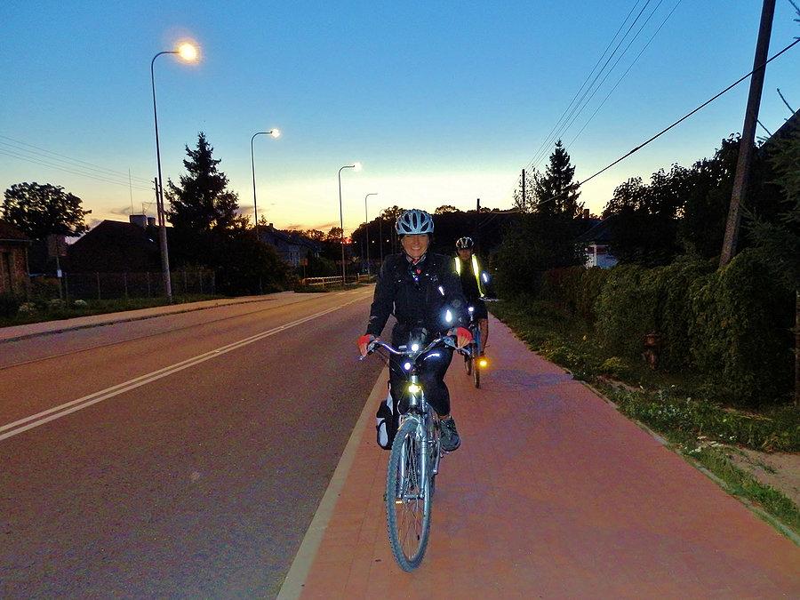 Droga powrotna do Tczewa. Wróciliśmy o zmierzchu