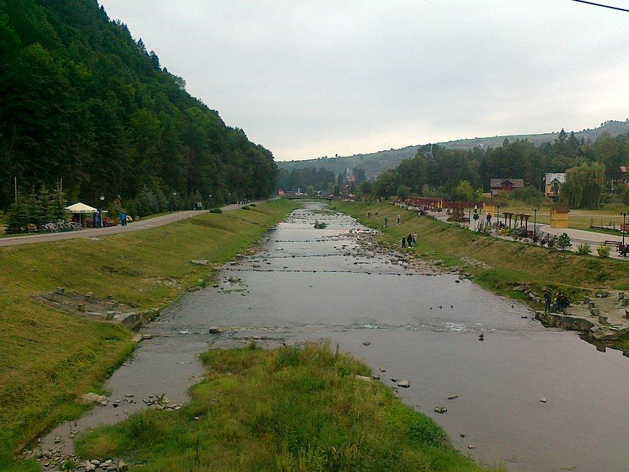 Szczawnica - widok na Grajcarek - dopływ Dunajca