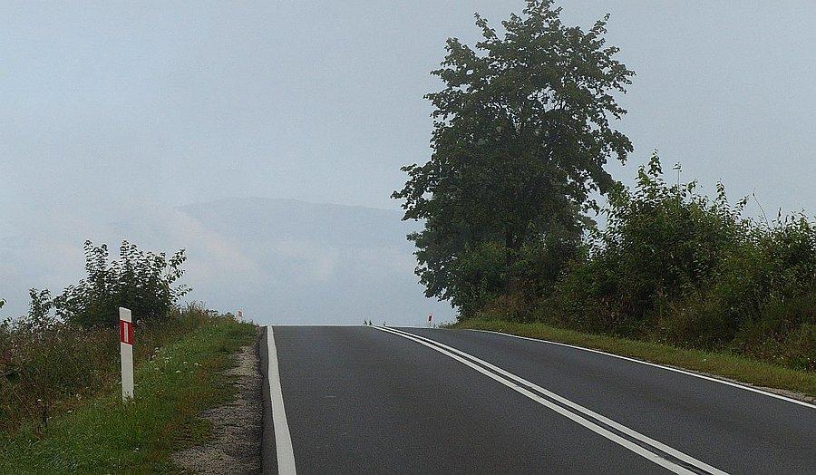Ledwo widoczna Babia Góra