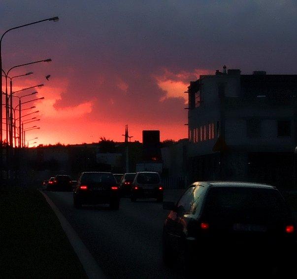 Lublin - zachód słońca