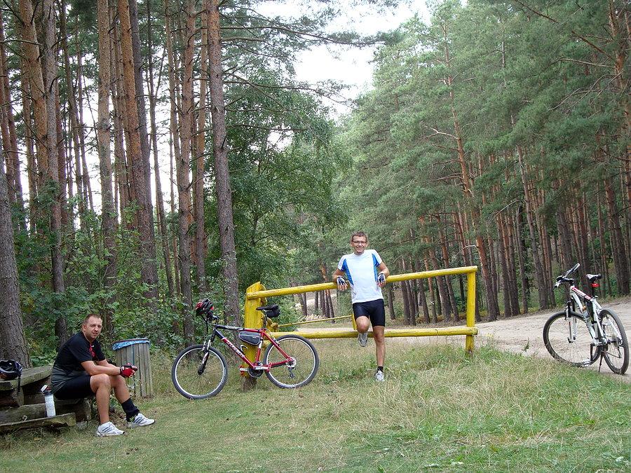 Mała pauza w lesie w Choczu