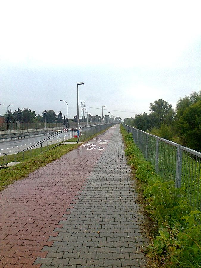 Droga rowerowa przy Wale Miedzeszyńskim