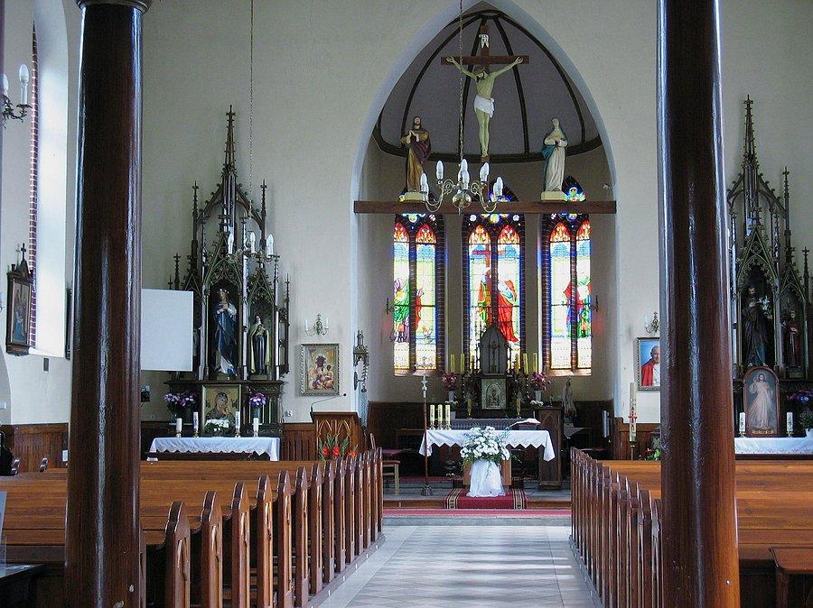 Miłakowo - wnętrze kościoła przy klasztorze franciszkanów