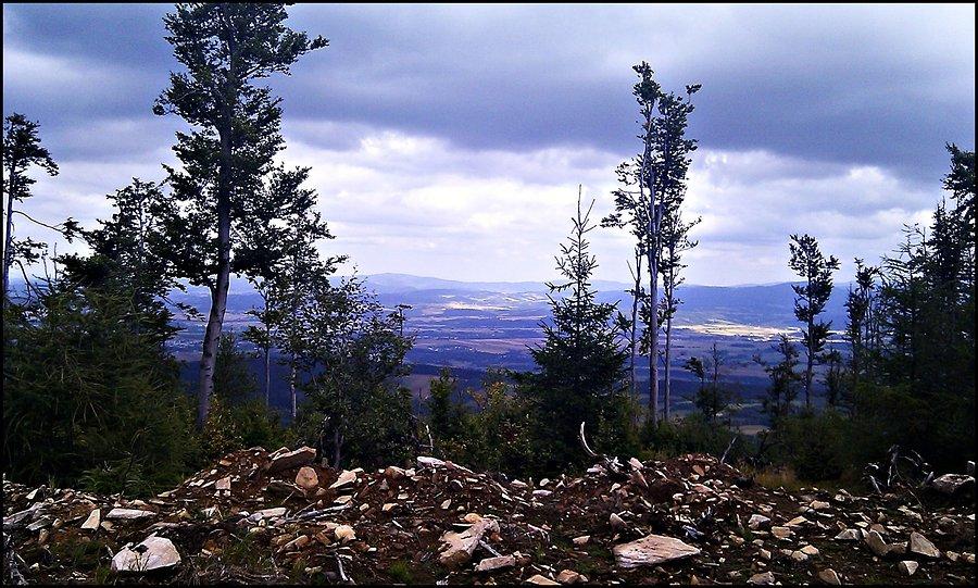 Widok z drogi na Jagodną