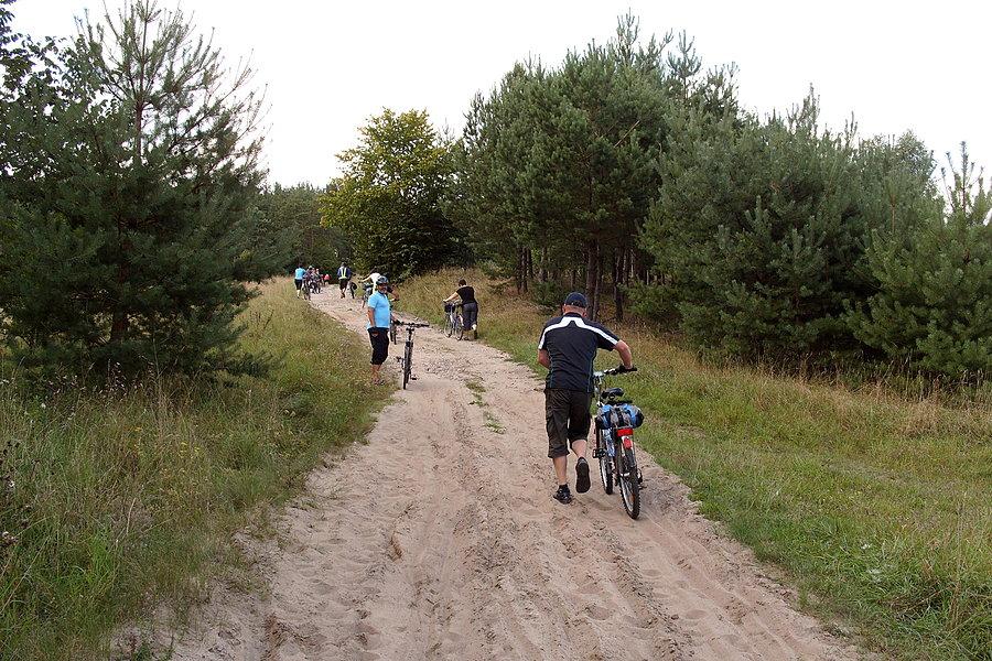 Na trasie rajdu - piaskowe podłoże