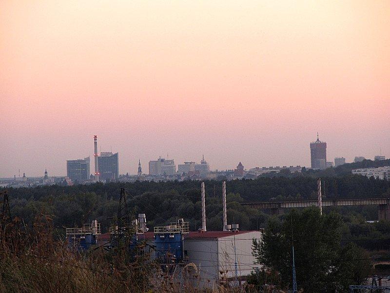 Poznańska panorama centrum z odległości ok.5km