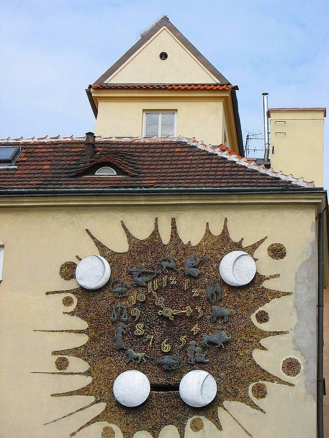 Stare Miasto - zegar ze znakami zodiaku