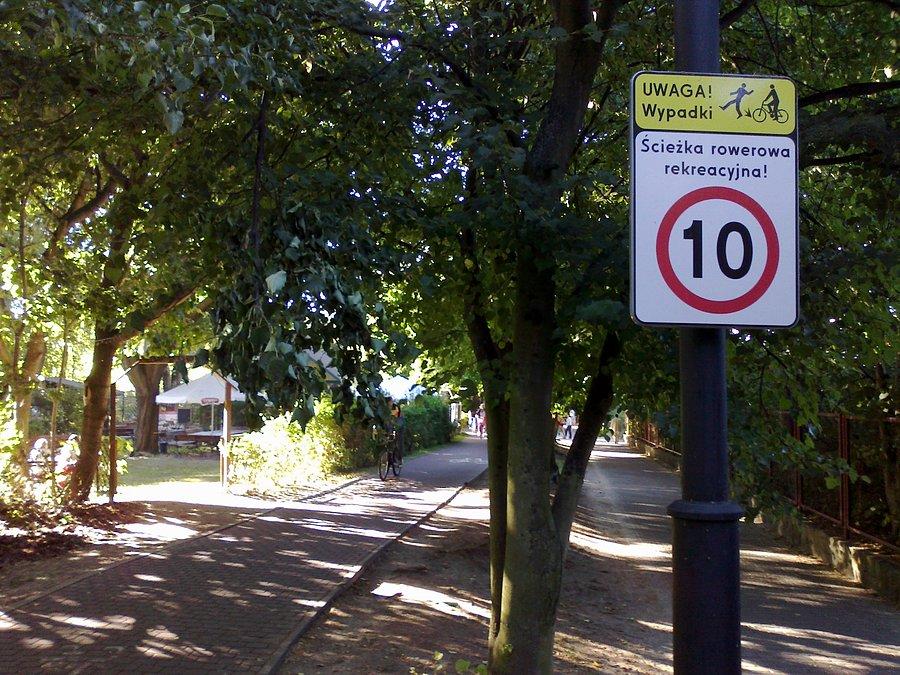 Słynne ograniczenie prędkości dla rowerzystów