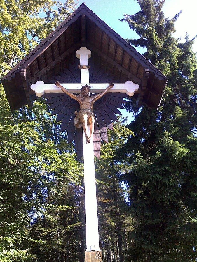 Chrystus na krzyzu-biały krzyż