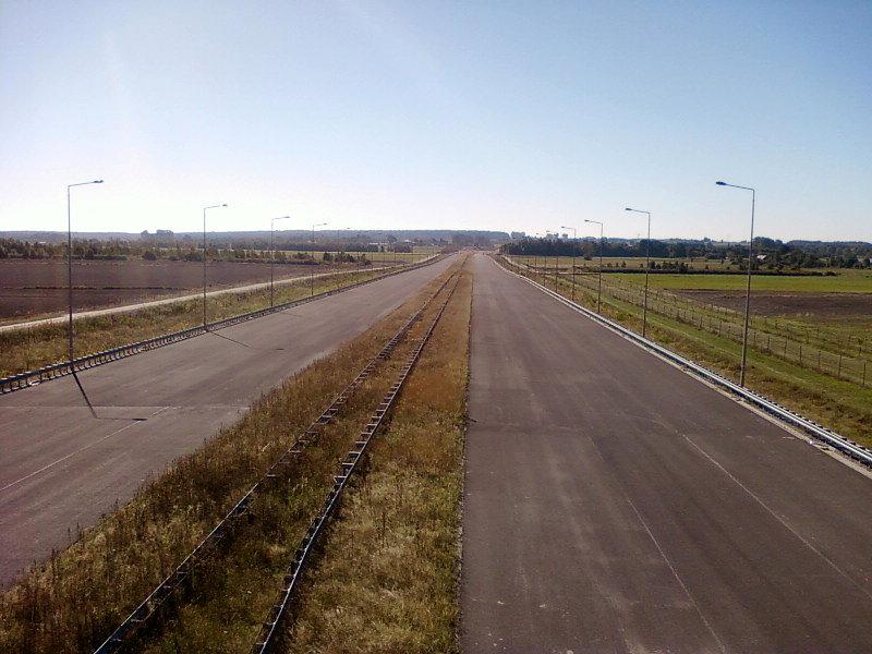 Budowa A1 - widok na południe