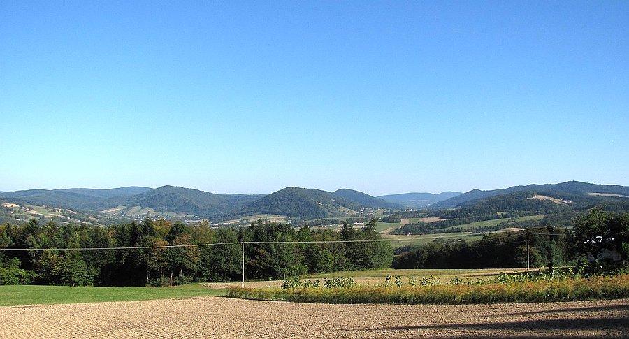 Wawrzka i jak zwykle spojrzenie w stronę Pienin Gorlickich